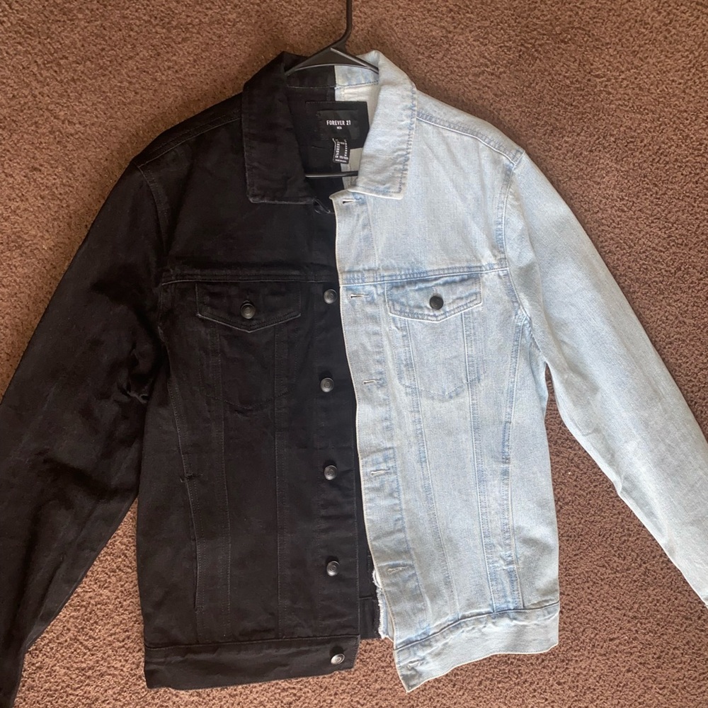 Half & Half Denim Jacket